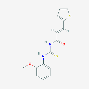 (2E)-N-[(2-methoxyphenyl)carbamothioyl]-3-(thiophen-2-yl)prop-2-enamide