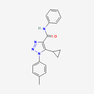 5-cyclopropyl-1-(4-methylphenyl)-N-phenyl-1H-1,2,3-triazole-4-carboxamide