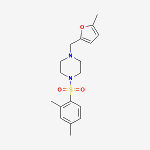 1-[(2,4-dimethylphenyl)sulfonyl]-4-[(5-methyl-2-furyl)methyl]piperazine