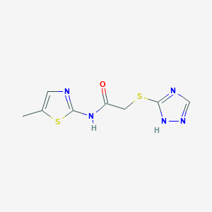 N-(5-methyl-1,3-thiazol-2-yl)-2-(4H-1,2,4-triazol-3-ylthio)acetamide