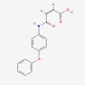 molecular formula C16H13NO4 B4689512 4-oxo-4-[(4-phenoxyphenyl)amino]-2-butenoic acid 