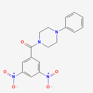 molecular formula C17H16N4O5 B4689526 1-(3,5-dinitrobenzoyl)-4-phenylpiperazine 