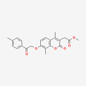 methyl {4,8-dimethyl-7-[2-(4-methylphenyl)-2-oxoethoxy]-2-oxo-2H-chromen-3-yl}acetate