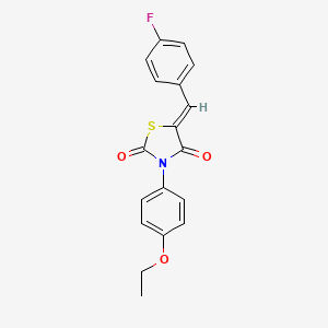 3-(4-ethoxyphenyl)-5-(4-fluorobenzylidene)-1,3-thiazolidine-2,4-dione