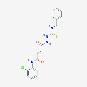 4-{2-[(benzylamino)carbonothioyl]hydrazino}-N-(2-chlorophenyl)-4-oxobutanamide