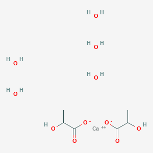 molecular formula C6H20CaO11 B046897 Calcium lactate pentahydrate CAS No. 5743-47-5