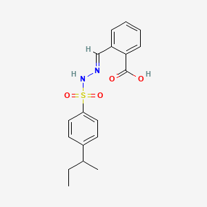 2-{2-[(4-sec-butylphenyl)sulfonyl]carbonohydrazonoyl}benzoic acid