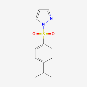 molecular formula C12H14N2O2S B4689779 1-[(4-isopropylphenyl)sulfonyl]-1H-pyrazole 