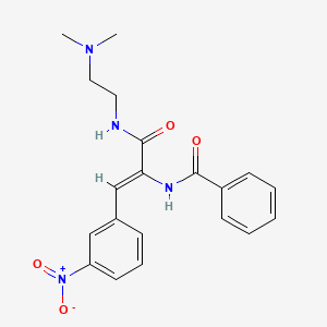 N-[1-({[2-(dimethylamino)ethyl]amino}carbonyl)-2-(3-nitrophenyl)vinyl]benzamide