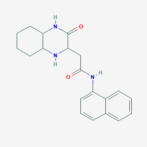 N-1-naphthyl-2-(3-oxodecahydro-2-quinoxalinyl)acetamide