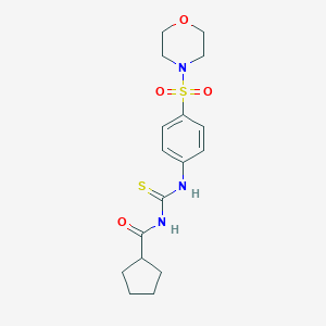 N-[(4-morpholin-4-ylsulfonylphenyl)carbamothioyl]cyclopentanecarboxamide