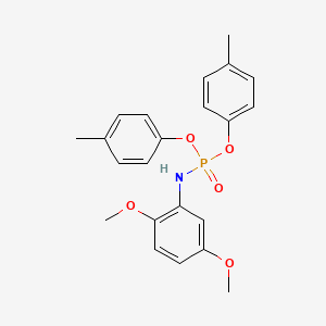 molecular formula C22H24NO5P B4689868 bis(4-methylphenyl) (2,5-dimethoxyphenyl)amidophosphate 