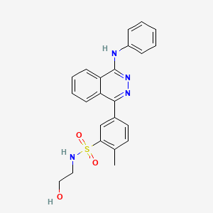 molecular formula C23H22N4O3S B4689877 5-(4-anilino-1-phthalazinyl)-N-(2-hydroxyethyl)-2-methylbenzenesulfonamide 