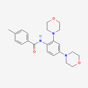 molecular formula C22H27N3O3 B4689908 N-(2,4-di-4-morpholinylphenyl)-4-methylbenzamide 