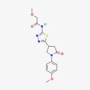 2-methoxy-N-{5-[1-(4-methoxyphenyl)-5-oxo-3-pyrrolidinyl]-1,3,4-thiadiazol-2-yl}acetamide