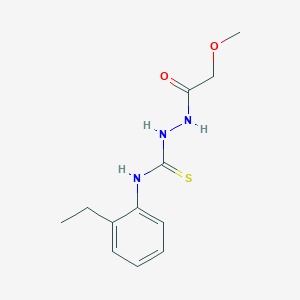 N-(2-ethylphenyl)-2-(methoxyacetyl)hydrazinecarbothioamide