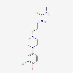 N-{3-[4-(3-chloro-4-fluorophenyl)-1-piperazinyl]propyl}-N'-methylthiourea