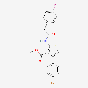 methyl 4-(4-bromophenyl)-2-{[(4-fluorophenyl)acetyl]amino}-3-thiophenecarboxylate