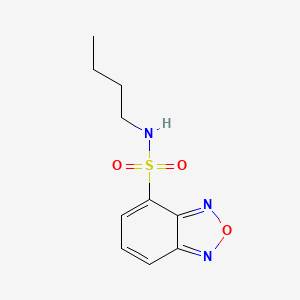 molecular formula C10H13N3O3S B4689998 N-butyl-2,1,3-benzoxadiazole-4-sulfonamide 