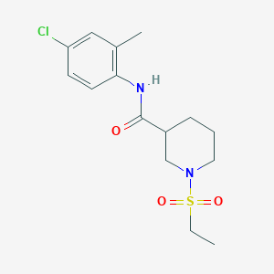 N-(4-chloro-2-methylphenyl)-1-(ethylsulfonyl)-3-piperidinecarboxamide