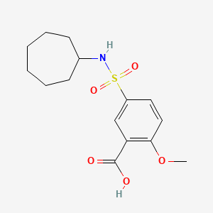 5-[(cycloheptylamino)sulfonyl]-2-methoxybenzoic acid