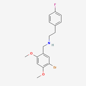 molecular formula C17H19BrFNO2 B4690055 (5-bromo-2,4-dimethoxybenzyl)[2-(4-fluorophenyl)ethyl]amine 