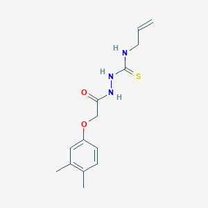 molecular formula C14H19N3O2S B4690130 N-allyl-2-[(3,4-dimethylphenoxy)acetyl]hydrazinecarbothioamide 