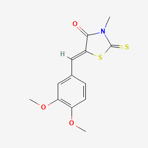 5-(3,4-dimethoxybenzylidene)-3-methyl-2-thioxo-1,3-thiazolidin-4-one