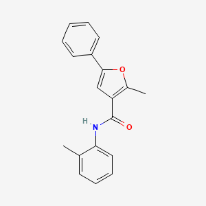 2-methyl-N-(2-methylphenyl)-5-phenyl-3-furamide