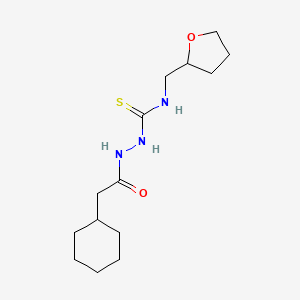 2-(cyclohexylacetyl)-N-(tetrahydro-2-furanylmethyl)hydrazinecarbothioamide