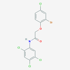 2-(2-bromo-4-chlorophenoxy)-N-(2,4,5-trichlorophenyl)acetamide