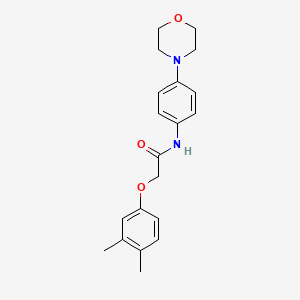 molecular formula C20H24N2O3 B4690226 2-(3,4-dimethylphenoxy)-N-[4-(4-morpholinyl)phenyl]acetamide 