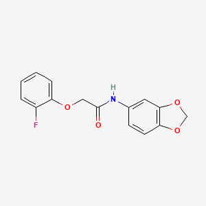 N-1,3-benzodioxol-5-yl-2-(2-fluorophenoxy)acetamide