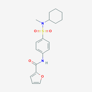 N-(4-{[cyclohexyl(methyl)amino]sulfonyl}phenyl)-2-furamide