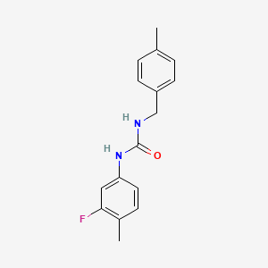 molecular formula C16H17FN2O B4690363 N-(3-fluoro-4-methylphenyl)-N'-(4-methylbenzyl)urea 