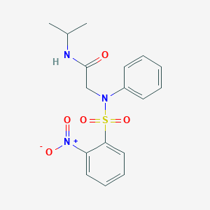 N~1~-isopropyl-N~2~-[(2-nitrophenyl)sulfonyl]-N~2~-phenylglycinamide