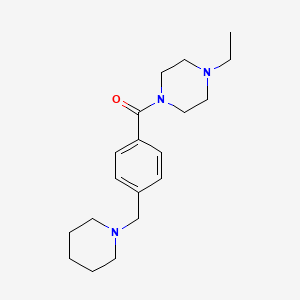 1-ethyl-4-[4-(1-piperidinylmethyl)benzoyl]piperazine