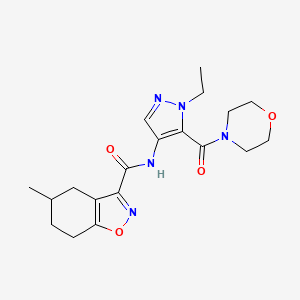 N-[1-ethyl-5-(4-morpholinylcarbonyl)-1H-pyrazol-4-yl]-5-methyl-4,5,6,7-tetrahydro-1,2-benzisoxazole-3-carboxamide