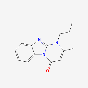 2-methyl-1-propylpyrimido[1,2-a]benzimidazol-4(1H)-one