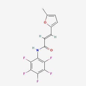 3-(5-methyl-2-furyl)-N-(pentafluorophenyl)acrylamide