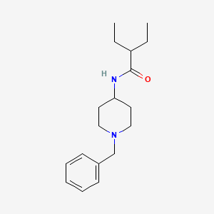 molecular formula C18H28N2O B4690474 N-(1-benzyl-4-piperidinyl)-2-ethylbutanamide 