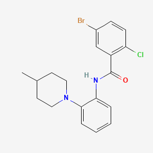 5-bromo-2-chloro-N-[2-(4-methyl-1-piperidinyl)phenyl]benzamide