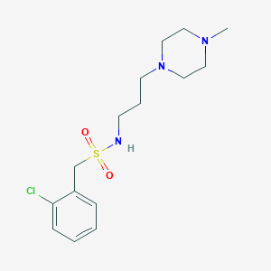 1-(2-chlorophenyl)-N-[3-(4-methyl-1-piperazinyl)propyl]methanesulfonamide