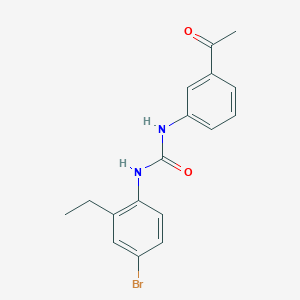 molecular formula C17H17BrN2O2 B4690559 N-(3-acetylphenyl)-N'-(4-bromo-2-ethylphenyl)urea 