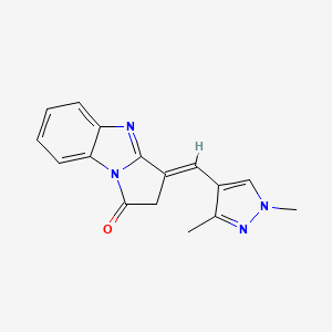 3-[(1,3-dimethyl-1H-pyrazol-4-yl)methylene]-2,3-dihydro-1H-pyrrolo[1,2-a]benzimidazol-1-one