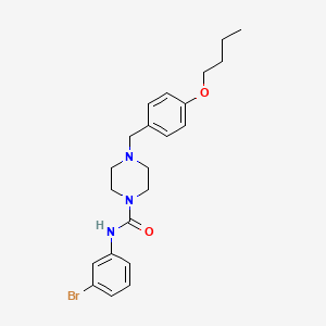 molecular formula C22H28BrN3O2 B4690657 N-(3-bromophenyl)-4-(4-butoxybenzyl)-1-piperazinecarboxamide 