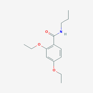 molecular formula C14H21NO3 B4690676 2,4-diethoxy-N-propylbenzamide 