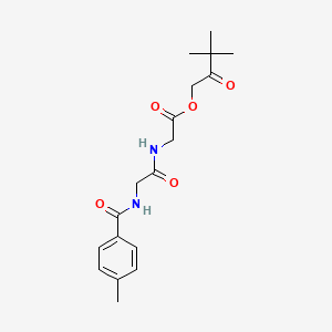 3,3-dimethyl-2-oxobutyl N-(4-methylbenzoyl)glycylglycinate