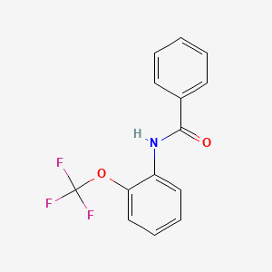 molecular formula C14H10F3NO2 B4690751 N-[2-(trifluoromethoxy)phenyl]benzamide 