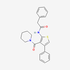 molecular formula C24H24N2O2S B4690766 2-phenyl-N-[4-phenyl-3-(1-piperidinylcarbonyl)-2-thienyl]acetamide 